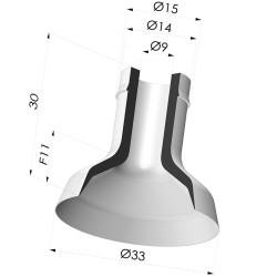 Ventouse Plate Série 7 Ø 33MM