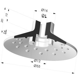 Ventouse Plate Série 7SB Ø 54.8MM
