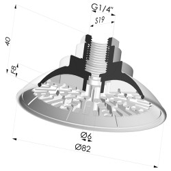 Ventouse Plate Série 7R Ø 82MM