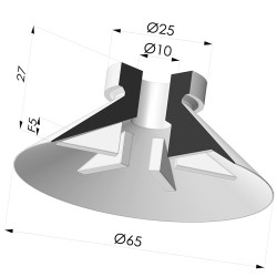 Ventouse Plate Série 7 Ø 65MM