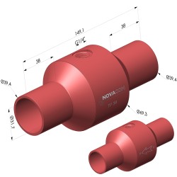 Venturi Transport Pneumatique Série TP - Øint 31.7MM