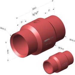 Venturi Transport Pneumatique Série TP - Øint 82.6MM