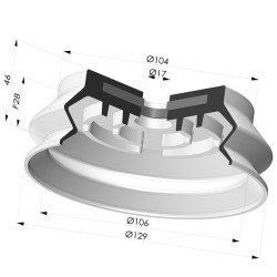 Ventosa 1.5 Fole Série 8SB SPF Ø 129 mm