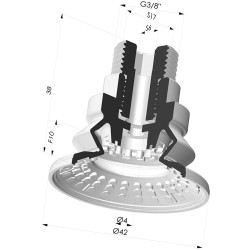 Ventosa 1.5 Fole Série 8R Ø 42MM