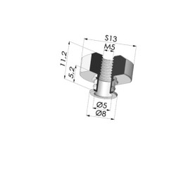 Insert Démontable Femelle M5