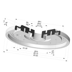 Inserto fêmea crimpado 1/2G