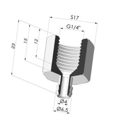 Insert Démontable Femelle G1/4"