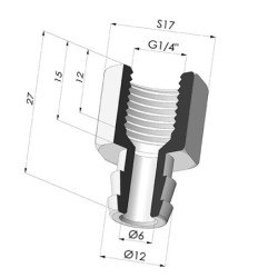 Insert Démontable Femelle G1/4"