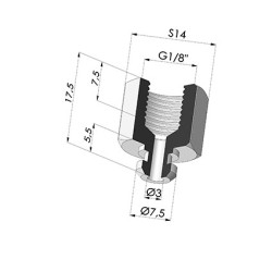 Insert Démontable Femelle 1/8G