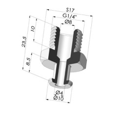Insert Démontable Mâle 1/4G