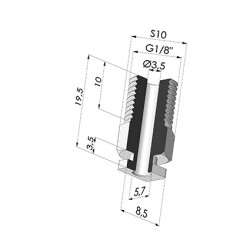 Insert Démontable Mâle 1/8G