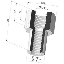 Insert Serti Femelle G1/4"