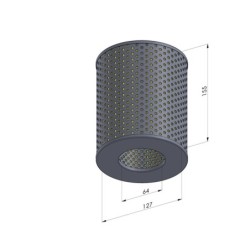 Cartouche pour Filtre FVA 112 G - Øext 127MM