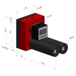 Venturi Multi-Estágio Série VME-1 36 - 80% de Vácuo