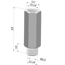 Palpeur à Bille Série PB - Øvide mâle G1/4"