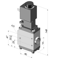 Vanne à Air Comprimé Série AF - 3/8G
