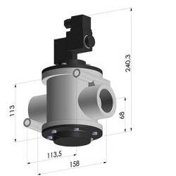 Vanne à Air Comprimé Série AF - 1"1/2G