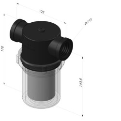 Filtre cuve plastique série FV PI - Filtration 10µm