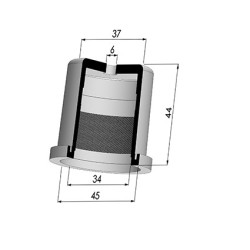 Membrane - Øext 45MM - Øint 34MM - H 44MM