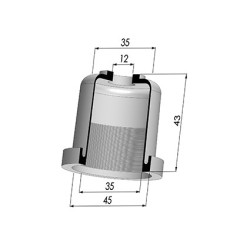 Membrane - Øext 45MM - Øint 35MM - H 43MM