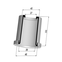 Membrane - Øext 48MM - Øint 38MM - H 52MM