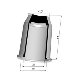 Membrane - Øext 50MM - Øint 41MM - H 64MM