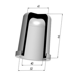 Membrane - Øext 52MM - Øint 40MM - H 66MM