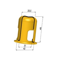 Renfort pour MEM 42x34x52 - Øext 42MM