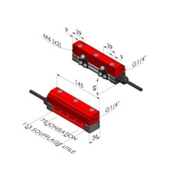 Rideau d'air ionisant Série RA ION 75 - L 145MM