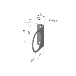 Bride de fixation pour amplificateur d'air série AA 015