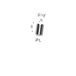 Raccord mâle G1/4“ - M14M14