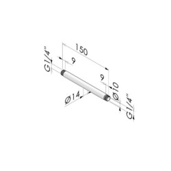 Rallonge de soufflette SF -- G -- en aluminium