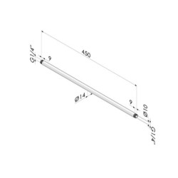Rallonge de soufflette SF -- G -- en aluminium