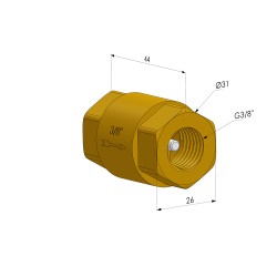 Clapet Anti Retour Série VRV - Øvide 3/8G