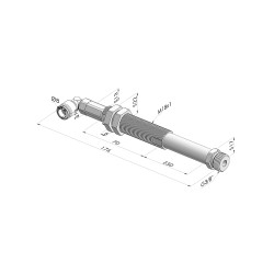 Ens. Ressort Série ER M38 - Z 50MM - Anti rotation - Raccord vide coudé