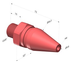 Buse de Soufflage à Jet Rond Série BS - G3/8"