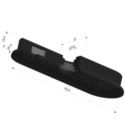 Ventouse Oblongue Série 4RP 93x32MM