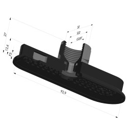 Ventouse Oblongue Série 4RP 93x32MM