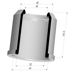 Membrane - Øext 65MM - Øint 52MM - H 63.5MM