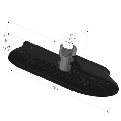 Ventouse Oblongue Série 4RP 124x60MM