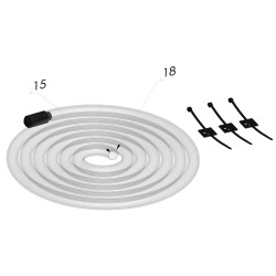 Tube pour climatiseur vortex 13x17mm