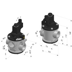 Vanne à Air Comprimé Série AF - 1"G