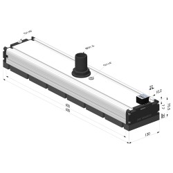 Caisson à vide avec canule et bande mousse - 130x600 - Série CVM SV Édition